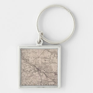 Map of Wapello County, State of Iowa Keychain