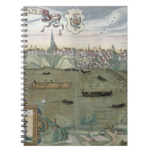 Map of Warsaw, from 'Civitates Orbis Terrarum' by Notebook