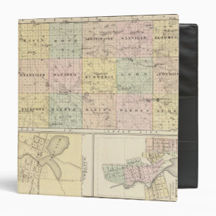 Map of Waushara County, Necedah and Wautoma Binder