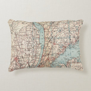 Map of Westchester County, New York Decorative Pillow