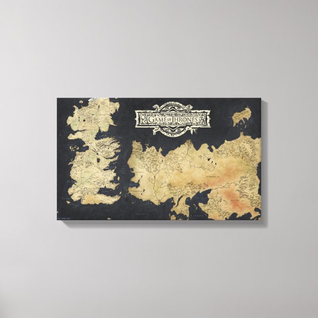 Map of Westeros Canvas Print (Front)
