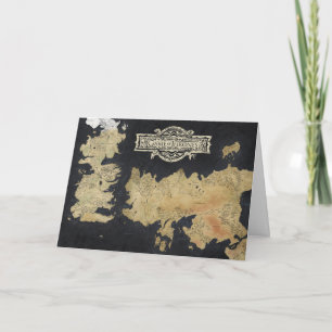 Map of Westeros Card