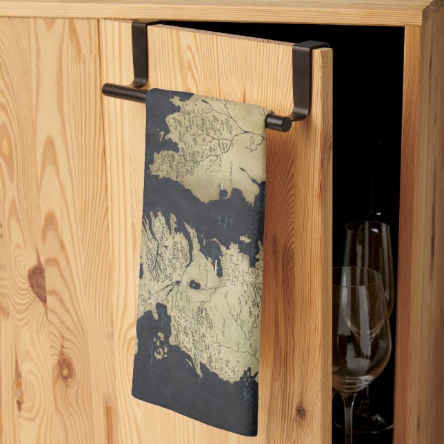 Map of Westeros Kitchen Towel (Thirds Fold)