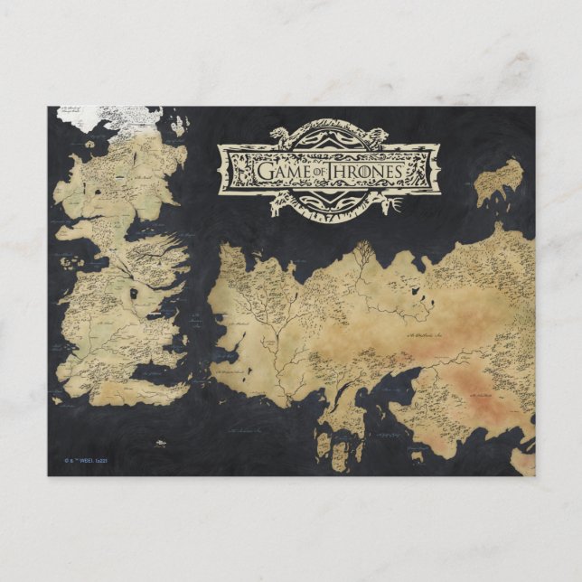 Map of Westeros Postcard (Front)