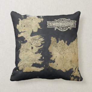 Map of Westeros Throw Pillow
