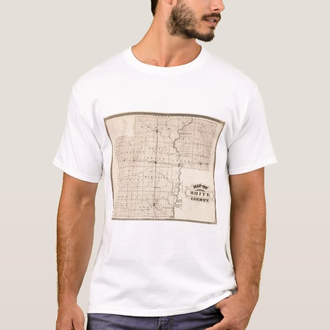 Map of White County T-Shirt (Front)
