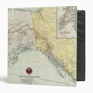 Map Of White Pass & Yukon Route And Connections Binder