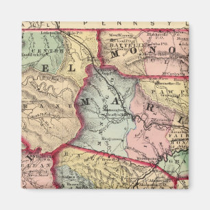 Map of Winfield, West Virginia Magnet