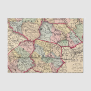 Map of Winfield, West Virginia Tissue Paper