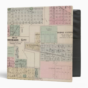 Map of Winnebago City Map of Blue Earth, Minnesota Binder