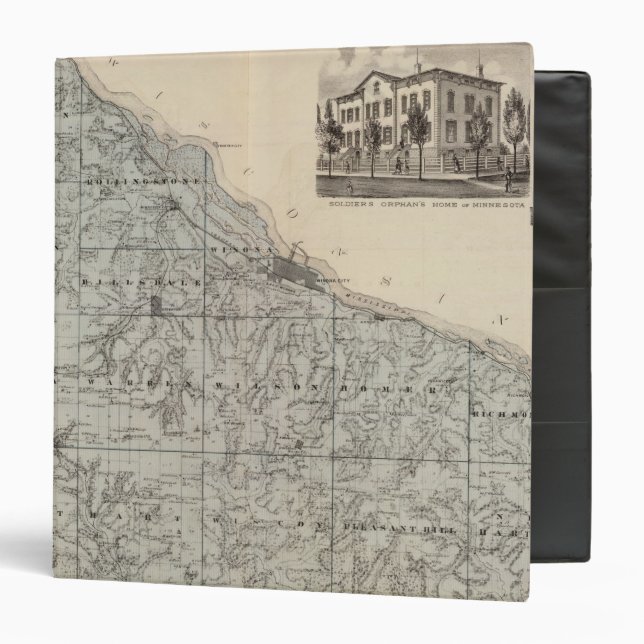Map of Winona County, Minnesota Binder (Front/Inside)