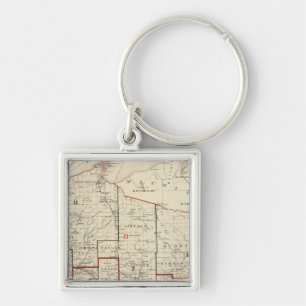 Map of Wisconsin Keychain