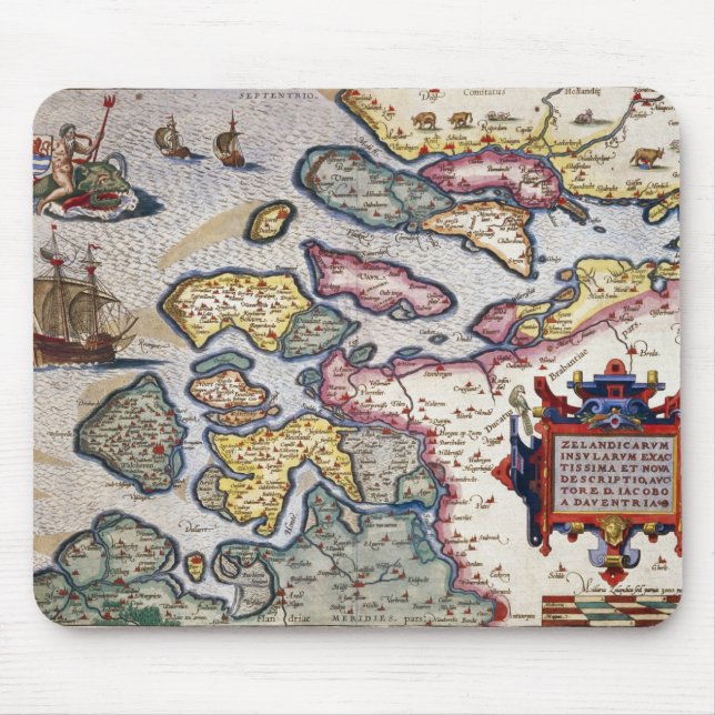Map of Zeeland, c.1560 Mouse Pad (Front)
