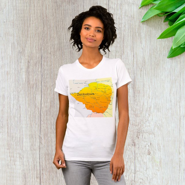 Map of Zimbabwe Womens T-Shirt (Creator Uploaded)