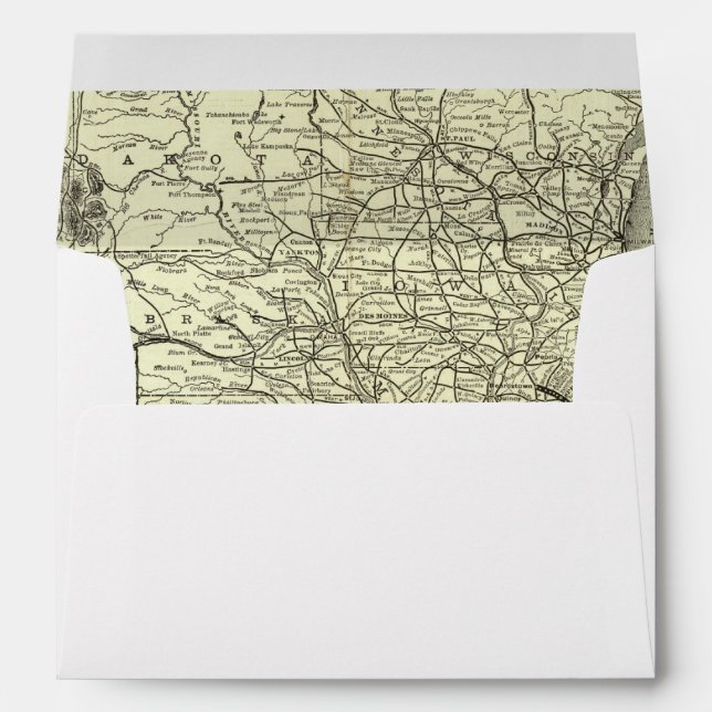 Map Ohio and Mississippi Railway Envelope (Back (Bottom))