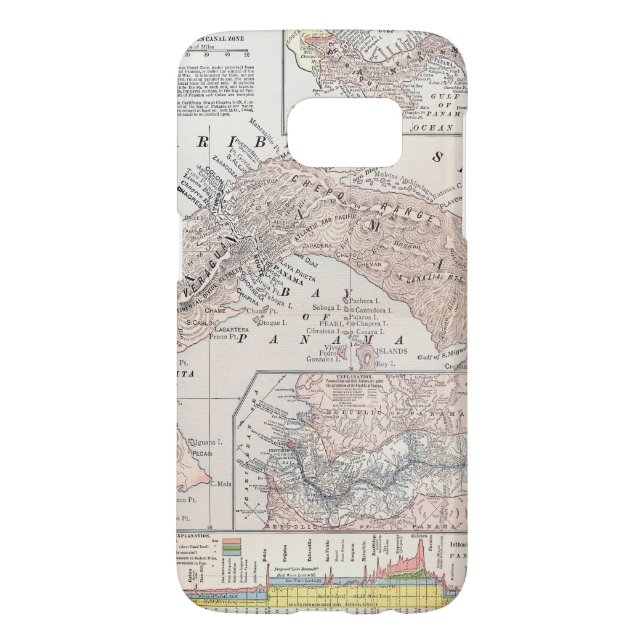 MAP: PANAMA, 1907 Case-Mate SAMSUNG GALAXY CASE (Back)