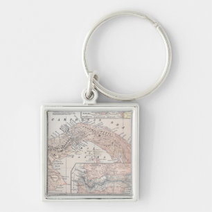 MAP: PANAMA, 1907 KEYCHAIN