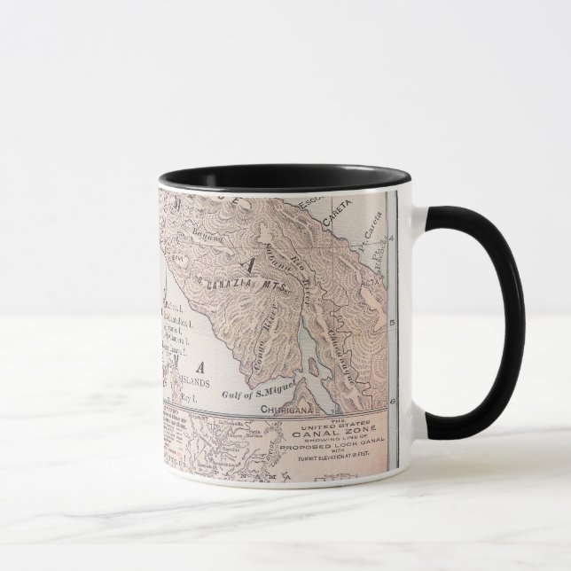 MAP: PANAMA, 1907 MUG (Right)