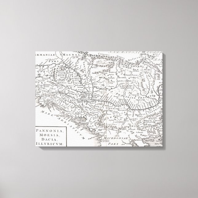 MAP: PANNONIA CANVAS PRINT (Front)
