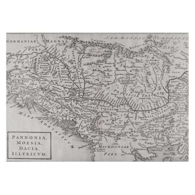 MAP: PANNONIA CUTTING BOARD (Front)