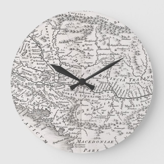 MAP: PANNONIA LARGE CLOCK (Front)