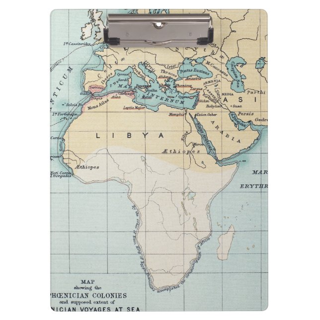 MAP: PHOENICIAN EMPIRE CLIPBOARD (Front)