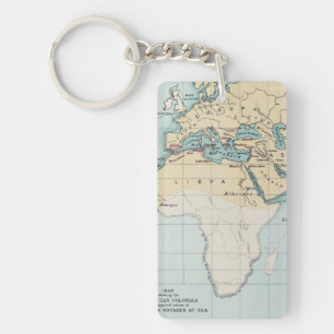 MAP: PHOENICIAN EMPIRE KEYCHAIN