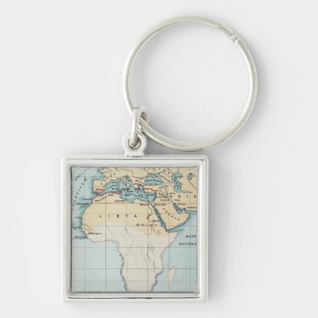 MAP: PHOENICIAN EMPIRE KEYCHAIN (Front)