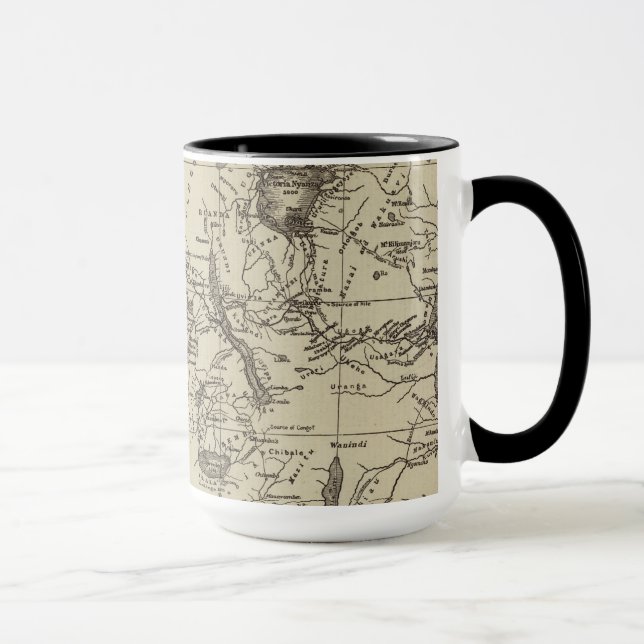 Map Portion of Africa | Cameron's Route Mug (Right)
