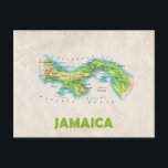 MAP POSTCARDS ♥ Jamaica<br><div class="desc">Jamaica ♥ map</div>