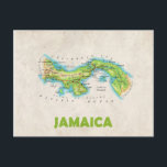 MAP POSTCARDS ♥ Jamaica<br><div class="desc">Jamaica ♥ map</div>