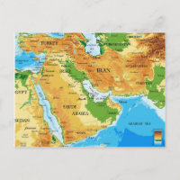 MAP POSTCARDS ♥ Middle East