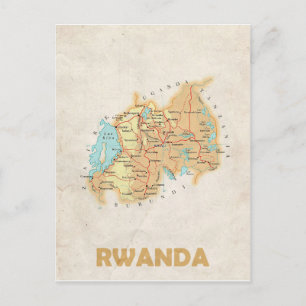MAP POSTCARDS ♥ Rwanda