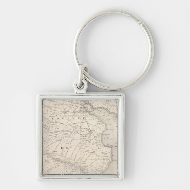 Map, Province of Buenos Aires, neighbouring Keychain (Front)