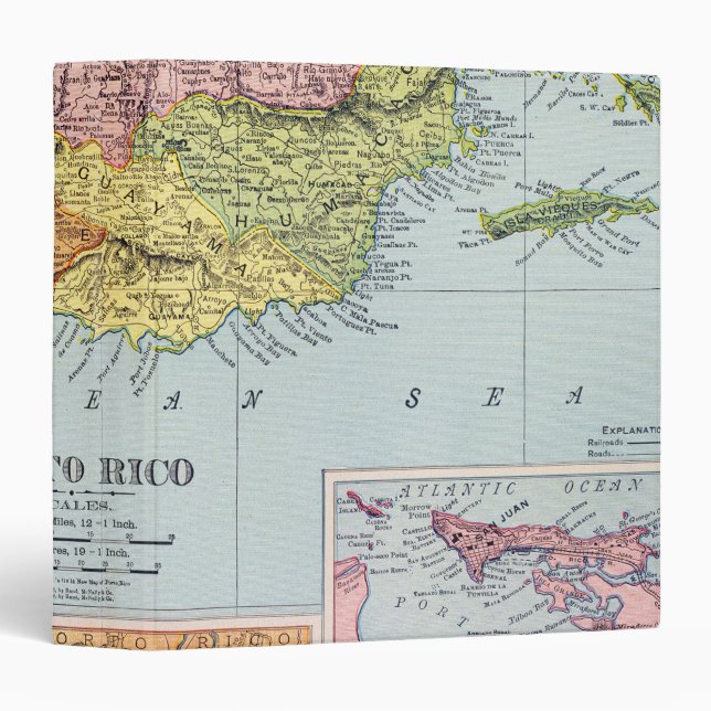 MAP: PUERTO RICO, 1900 BINDER (Front/Spine)