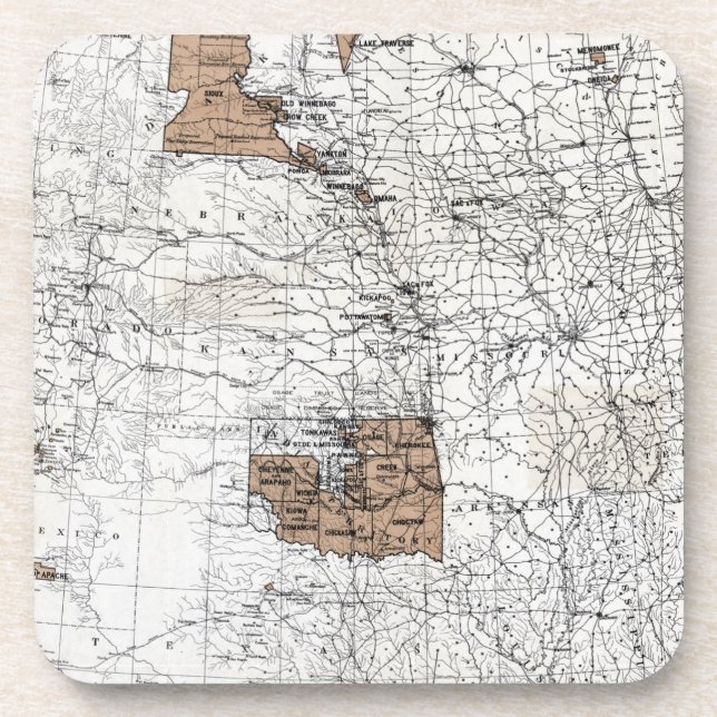 MAP: RESERVATIONS, 1888 COASTER (Front)