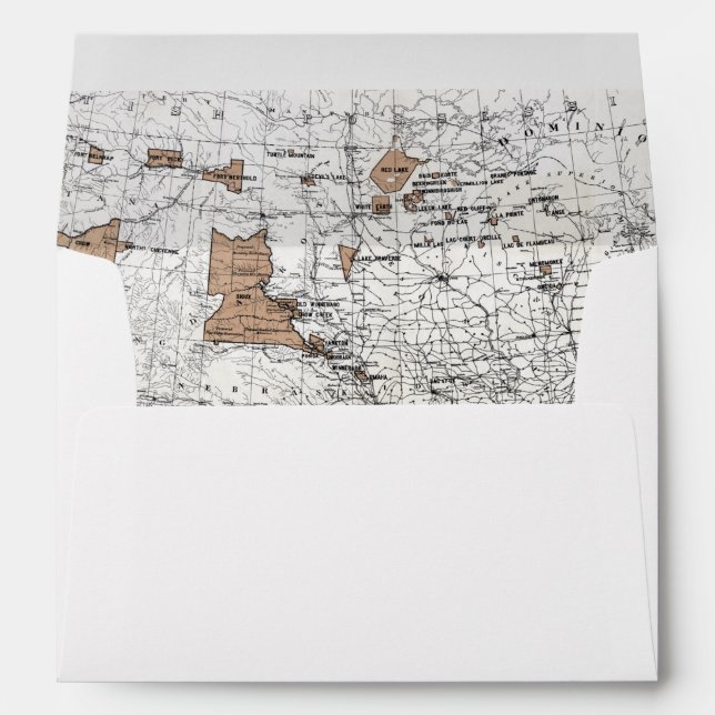 MAP: RESERVATIONS, 1888 ENVELOPES (Back (Bottom))