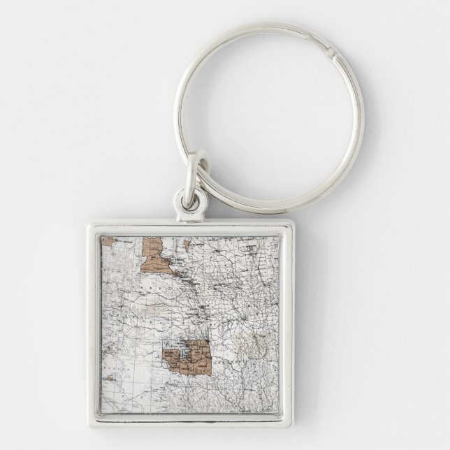 MAP: RESERVATIONS, 1888 KEYCHAIN (Front)