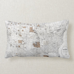 MAP: RESERVATIONS, 1888 LUMBAR PILLOW