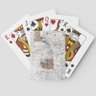 MAP: RESERVATIONS, 1888 PLAYING CARDS
