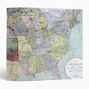MAP: RESERVATIONS, 1892 BINDER