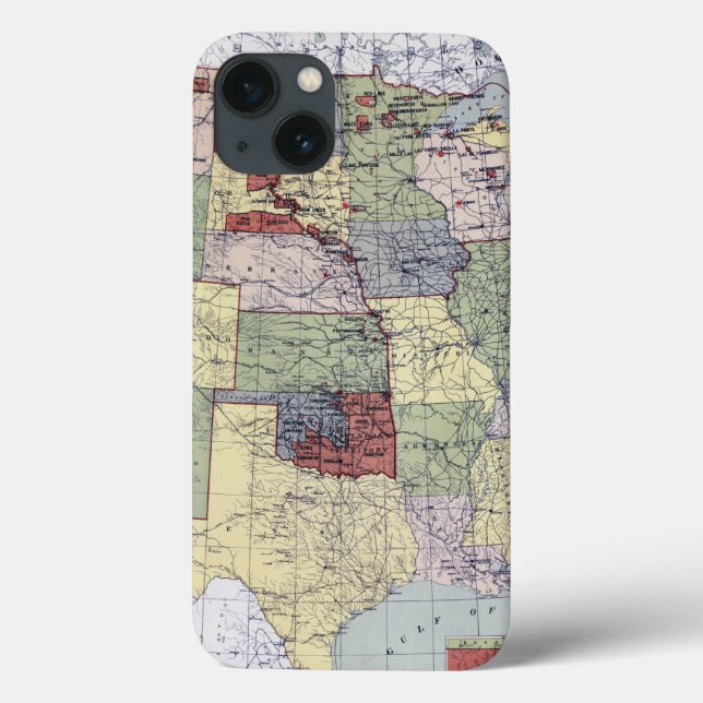 MAP: RESERVATIONS, 1892 Case-Mate iPhone CASE (Back)