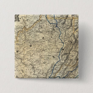 Map Richmond and Louisville RR 2 Inch Square Button