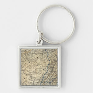 Map Richmond and Louisville RR Keychain