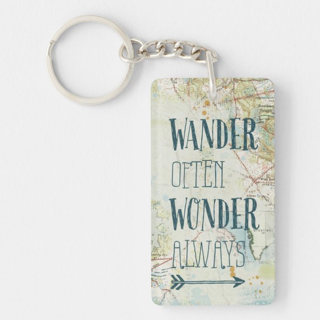 Map Sentiments Keychain (Front)