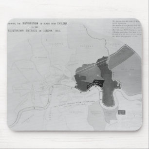 Map showing the Distribution of Deaths Mouse Pad