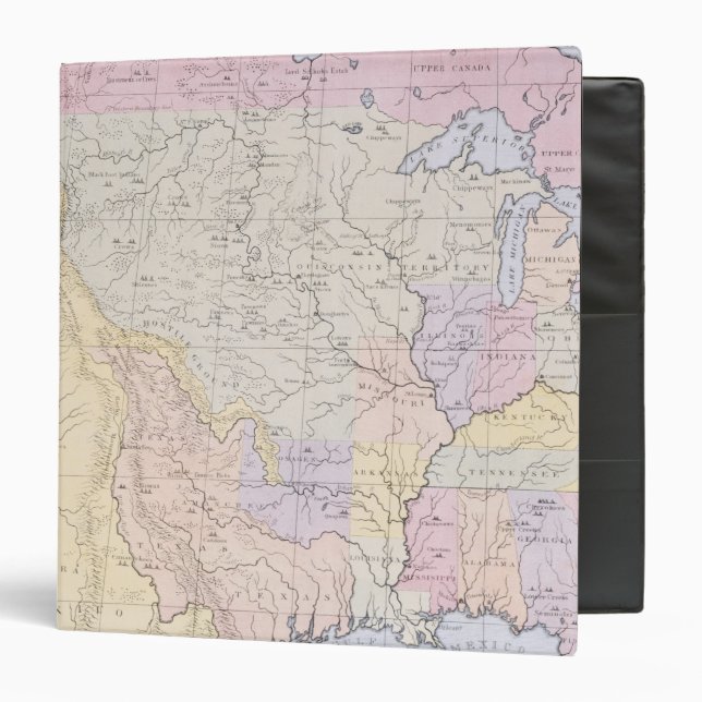 Map showing the localities of the Indian tribes Binder (Front/Inside)