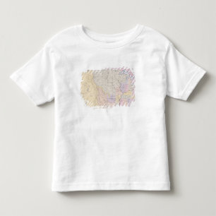 Map showing the localities of the Indian tribes Toddler T-shirt