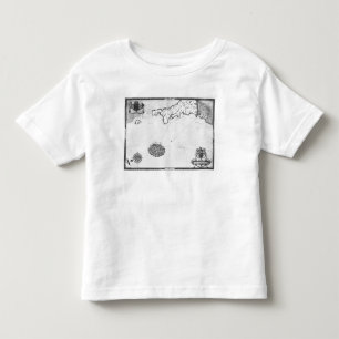 Map showing the route of the Armada fleet Toddler T-shirt