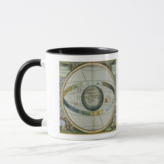 Map Showing Tycho Brahe's System of Planetary Orbi Mug (Left)